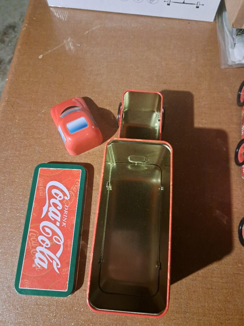 Coke-themed Holiday truck ornamental tin - 2003